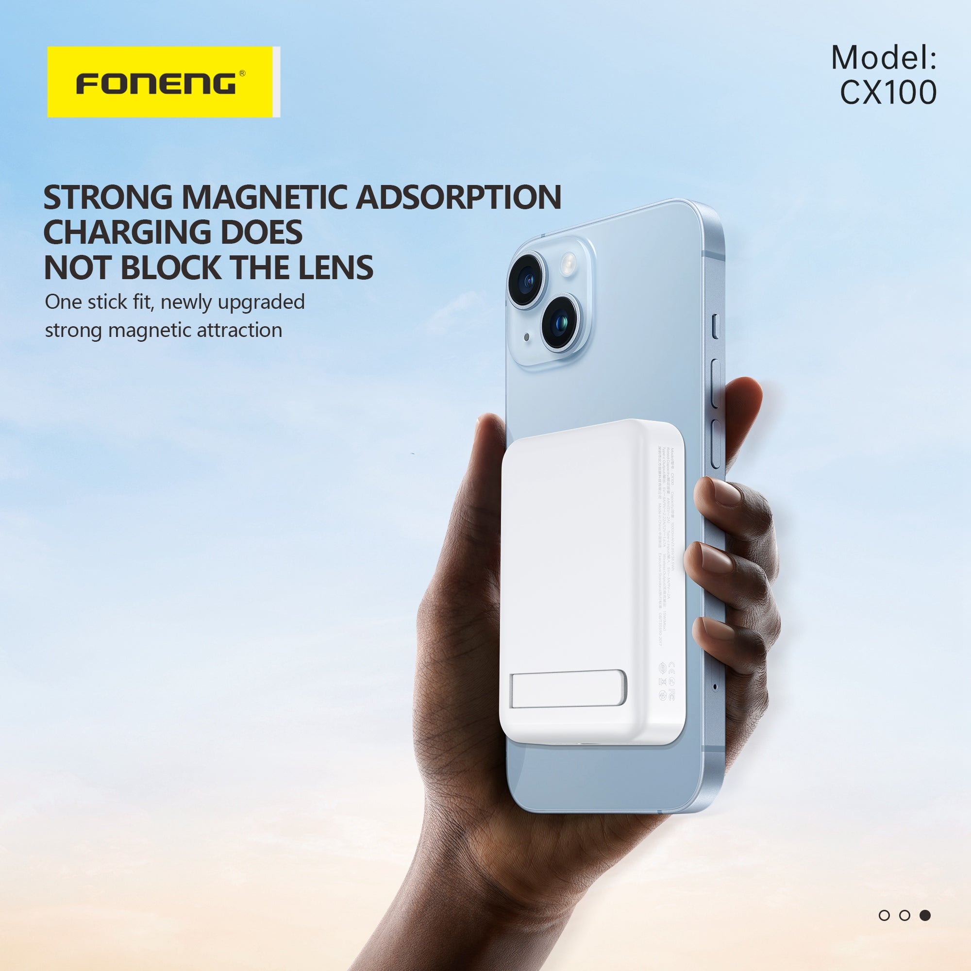 CX100 10000mAh Magnetic Wireless Power Bank (15W)