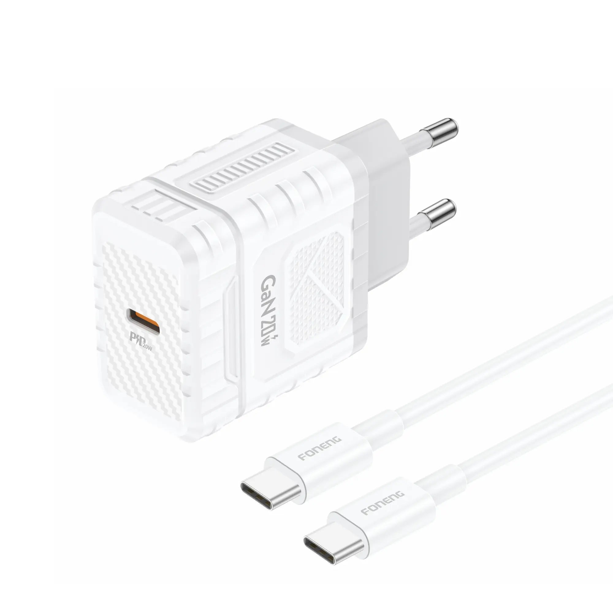 Chargeur GaN USB-C EU59 (PD20W) (TC TO / IP / TC TO TC)
