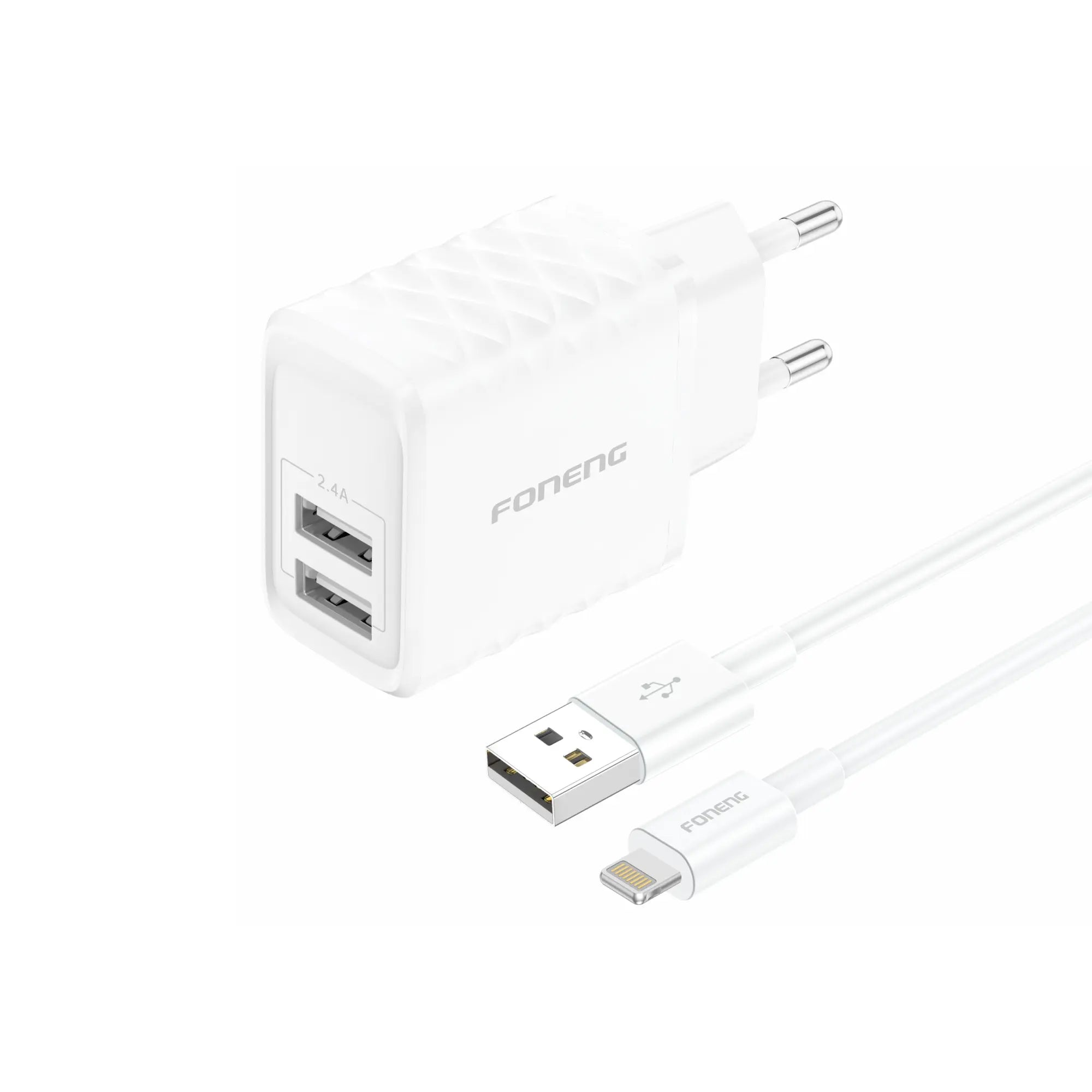 Chargeur EU53 USB-A à 2 ports (2,4 A) (Micro/ TYPE-C)