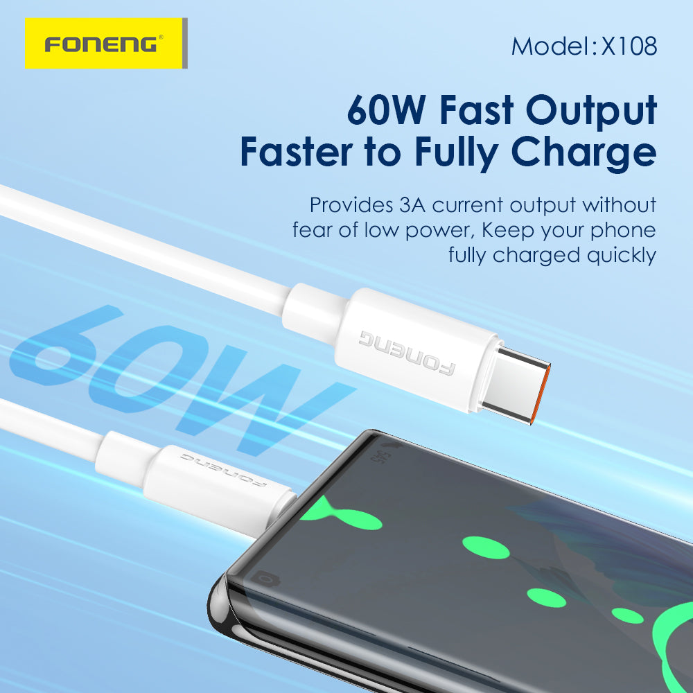 X108 1M Silicone Cable (60W) (TC TO TC )