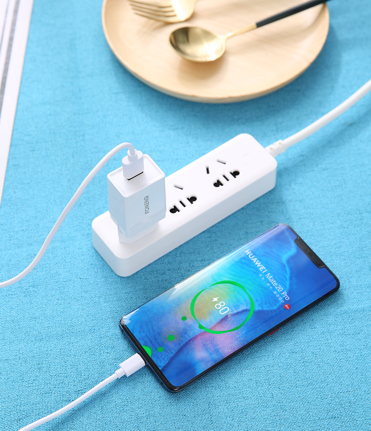 Chargeur USB-A K210 (2,1 A) (TYPE-C/ MICRO)
